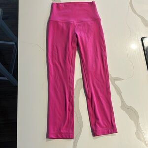 Lululemon align leggings 21inch high rise size 2 in hot pink